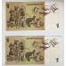 AUSTRALIA 1976 . ONE 1 DOLLAR BANKNOTES . KNIGHT/WHEELER . CONSECUTIVE FIVE